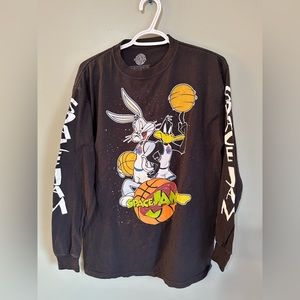 Black Long Sleeved Space Jam Shirt